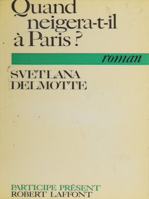 cover image of Quand neigera-t-il à Paris ?